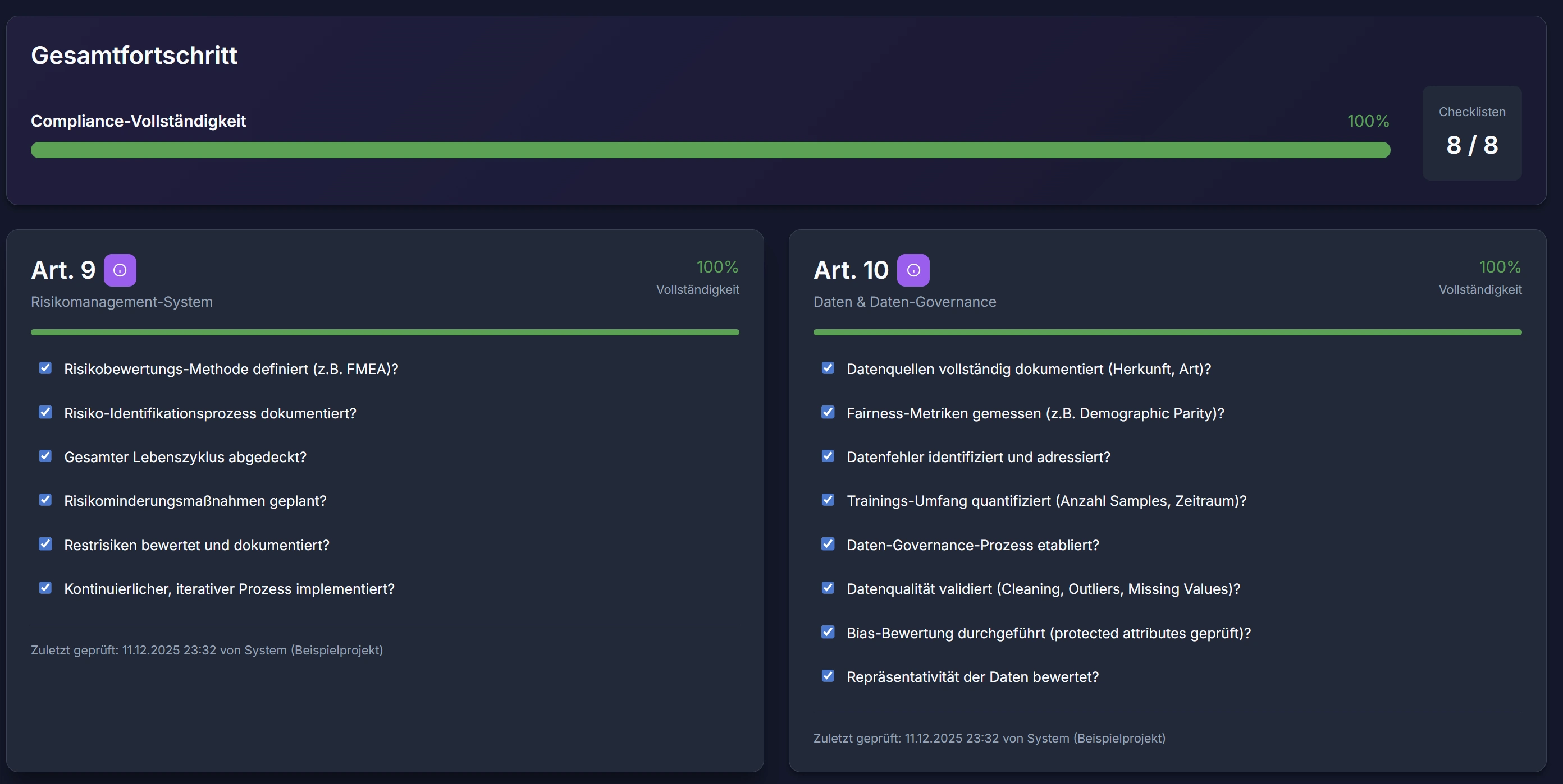 MitigateX KI-Assistent: Automatische Risikoklassifizierung mit Konfidenzwert und Begründung